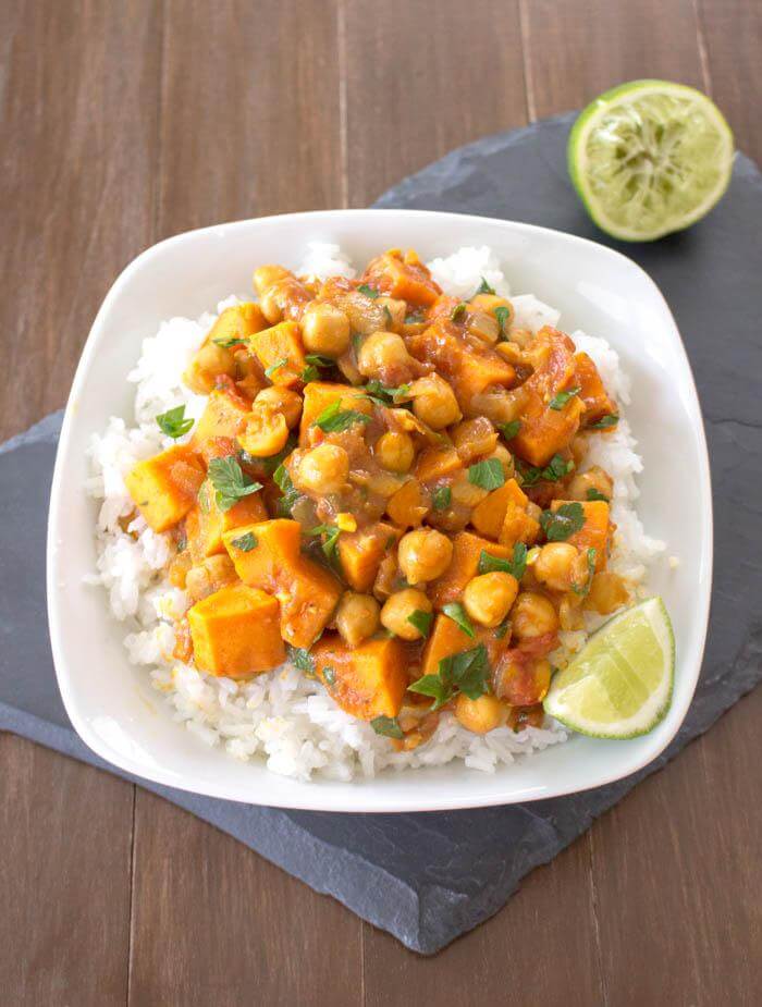 recette patate douce : curry