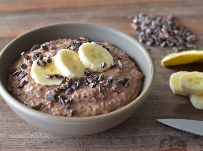 porridge banane cacao