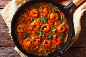 crevettes épicées coco